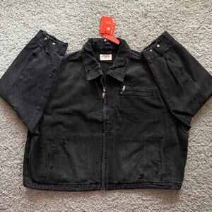 Men's YoungLA 5042 - Swaggy Jean Jacket(Sold Out), NWT, XL, BlackWash